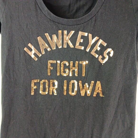 Victoria's Secret Pink With Fifth & Ocean T-shirt Women's Medium Iowa Hawkeyes * - Picture 7 of 9